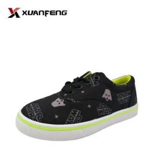 Wholesale Boy′s Printing Injection Canvas Shoes