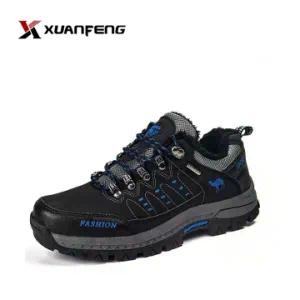 Popular Men′s Leather Winter Hiking Shoes with Fur Linning