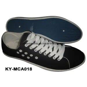 China Men Sport Casual Shoes Supplier Canvas Upper Injection Sole