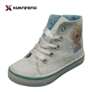 Wholesale Kid′s Injection Canvas Shoes High Top