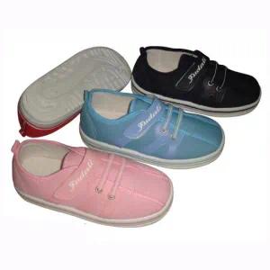 Comfortable Children′s Canvas Shoes with Injection Outsole