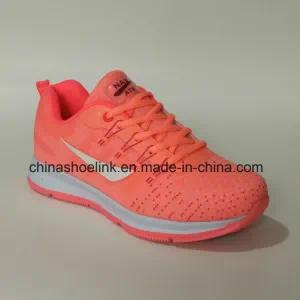 Colorful Women′s Sneakers Running Athletic Shoes with PU Outsole