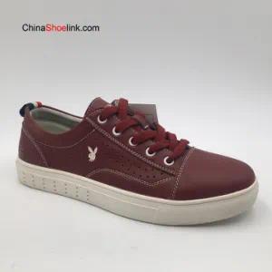Wholesale High Quality Men Genuine Leather Leisure Sneakers