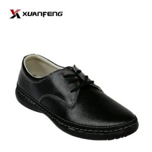 Popular Lady Custom Action Leather Shoes with Flat Sole