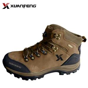 New Top Quality Men′s Cow Leather Outdoor Trekking Hiking Shoes
